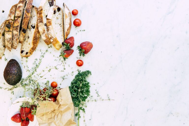 Healthy ingredients including avocado and lean protein on a table